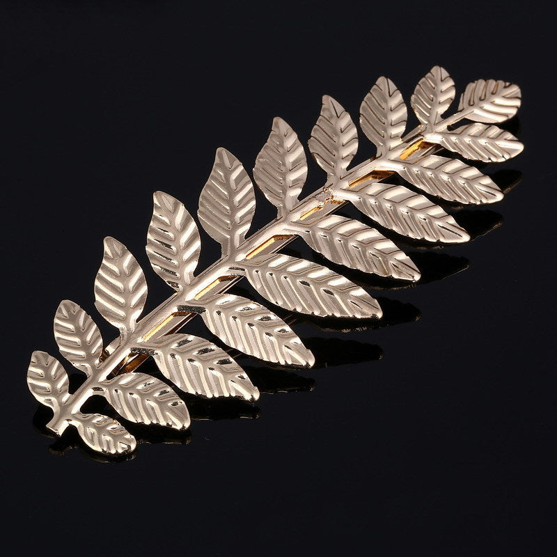 Wholesale Christmas Bride Gold Leaf Crown Tiara Hair accessories